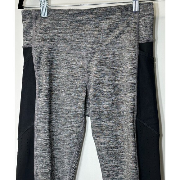 C9 Champion Pants Women’s Sz M Gray/Black Athletic Leggings /Yoga Contrast Side - Picture 2 of 12